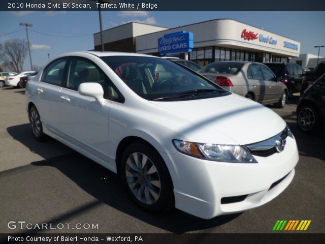 2010 Honda Civic EX Sedan in Taffeta White