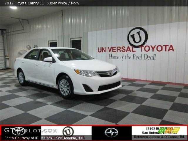 2012 Toyota Camry LE in Super White