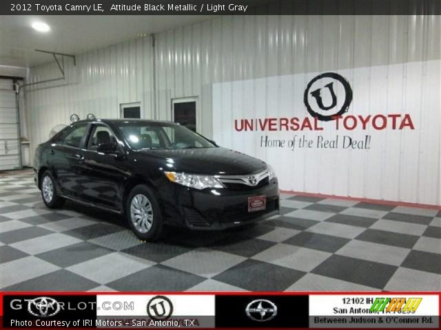 2012 Toyota Camry LE in Attitude Black Metallic