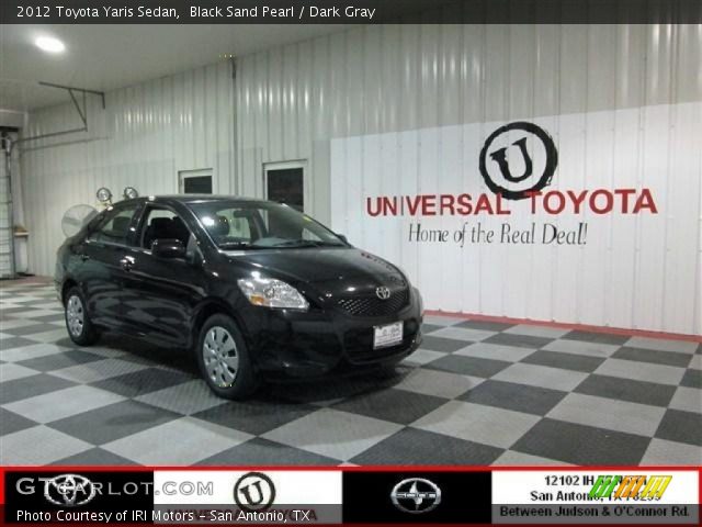 2012 Toyota Yaris Sedan in Black Sand Pearl