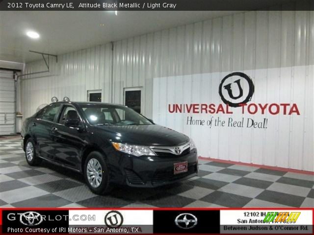 2012 Toyota Camry LE in Attitude Black Metallic