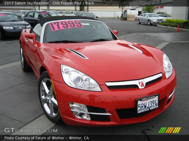 2007 Saturn Sky Roadster in Chili Pepper Red