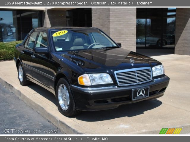 1999 Mercedes-Benz C 230 Kompressor Sedan in Obsidian Black Metallic