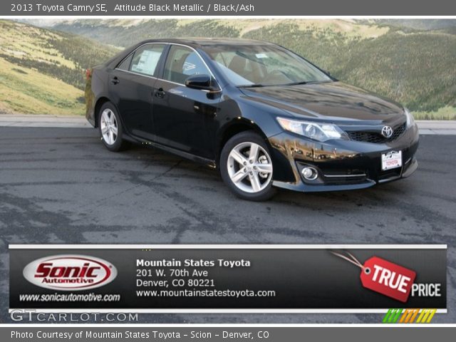 2013 Toyota Camry SE in Attitude Black Metallic