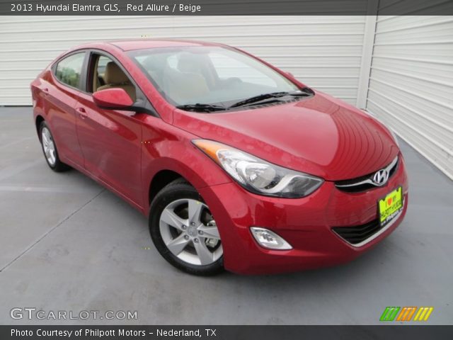 2013 Hyundai Elantra GLS in Red Allure