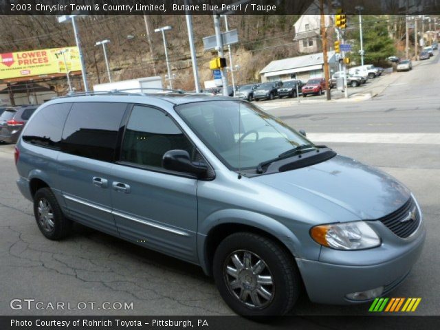 2003 Chrysler Town & Country Limited in Butane Blue Pearl