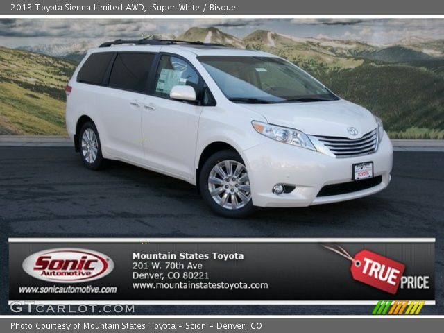 2013 Toyota Sienna Limited AWD in Super White
