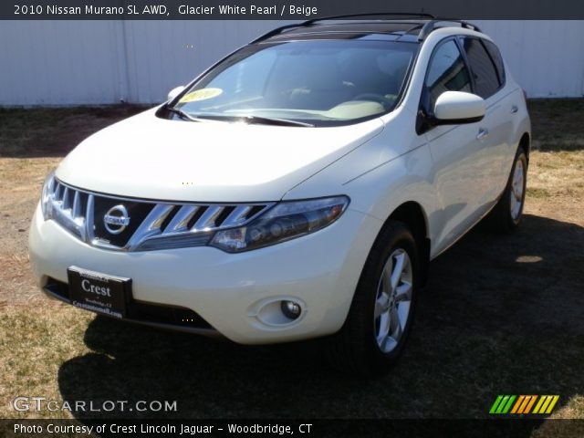 2010 Nissan Murano SL AWD in Glacier White Pearl