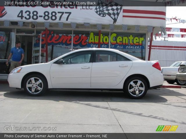 2008 Pontiac G6 GT Sedan in Ivory White