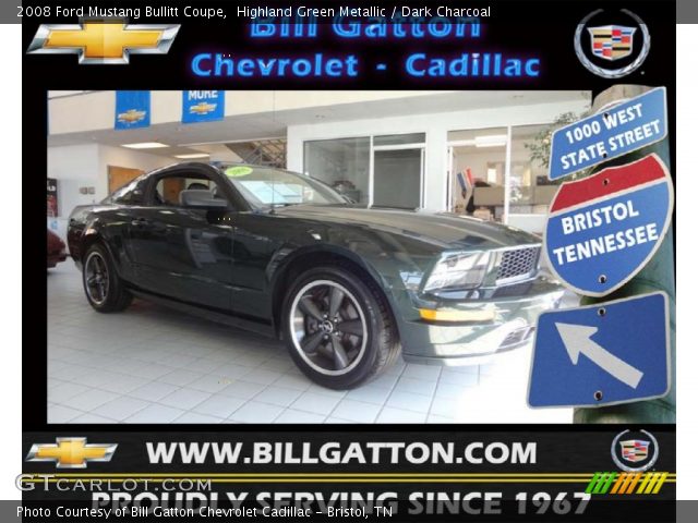 2008 Ford Mustang Bullitt Coupe in Highland Green Metallic