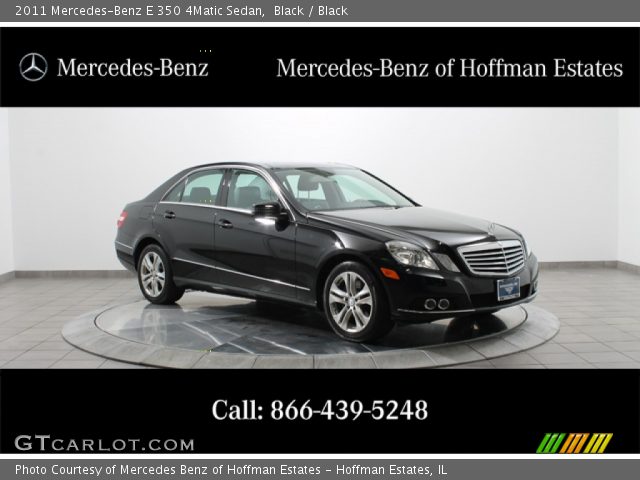 2011 Mercedes-Benz E 350 4Matic Sedan in Black