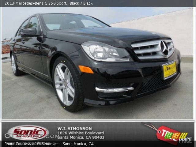 2013 Mercedes-Benz C 250 Sport in Black