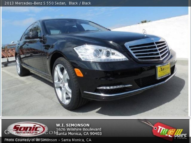 2013 Mercedes-Benz S 550 Sedan in Black