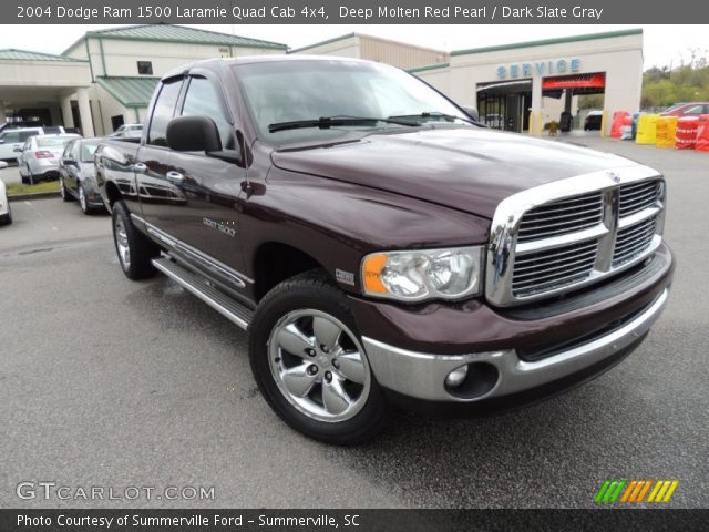 2004 Dodge Ram 1500 Laramie Quad Cab 4x4 in Deep Molten Red Pearl