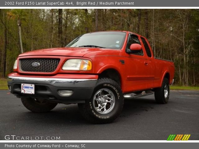 2002 Ford F150 Lariat SuperCab 4x4 in Bright Red