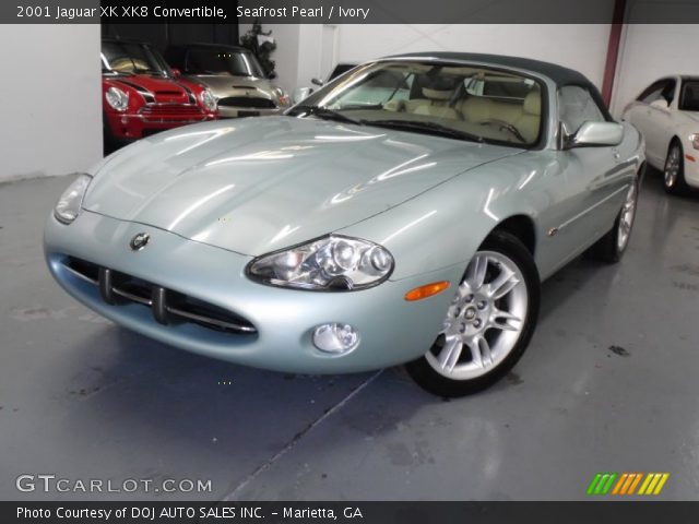 2001 Jaguar XK XK8 Convertible in Seafrost Pearl