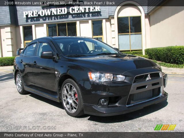 2008 Mitsubishi Lancer Evolution MR in Phantom Black Pearl