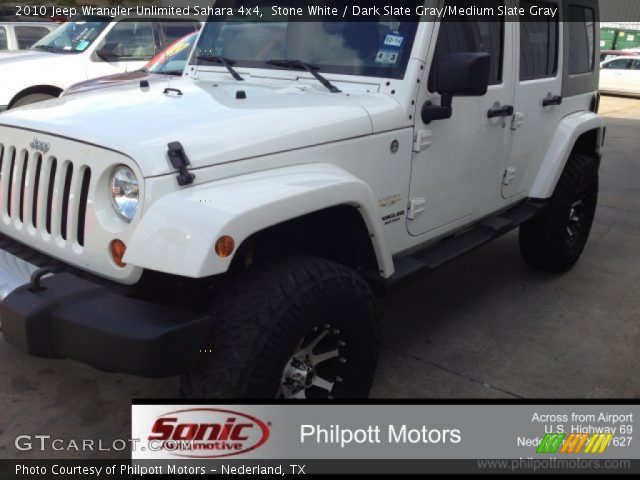 2010 Jeep Wrangler Unlimited Sahara 4x4 in Stone White