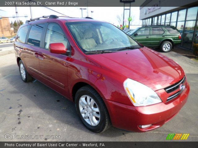 2007 Kia Sedona EX in Claret Red