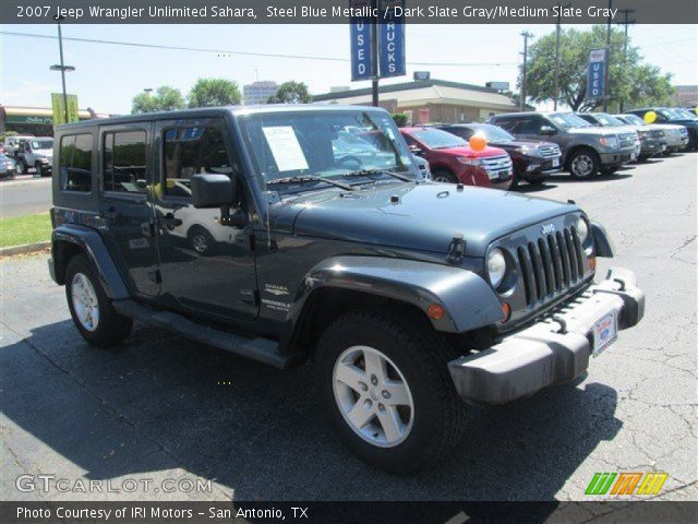 2007 Jeep Wrangler Unlimited Sahara in Steel Blue Metallic