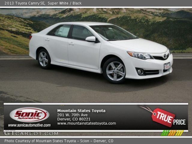 2013 Toyota Camry SE in Super White