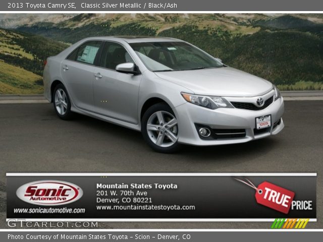 2013 Toyota Camry SE in Classic Silver Metallic