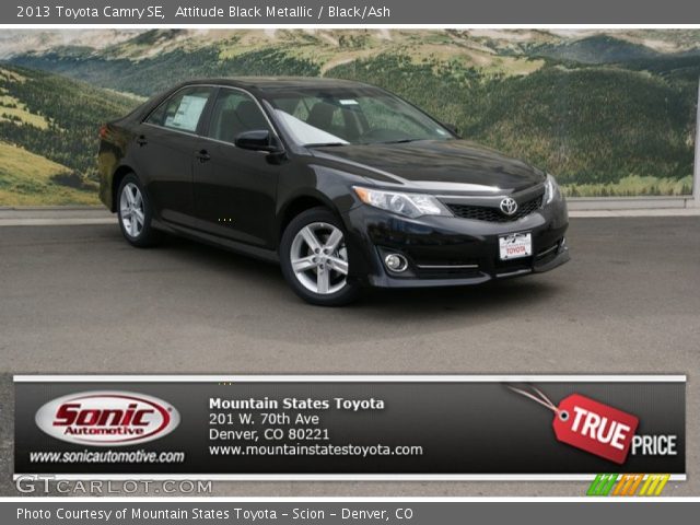 2013 Toyota Camry SE in Attitude Black Metallic