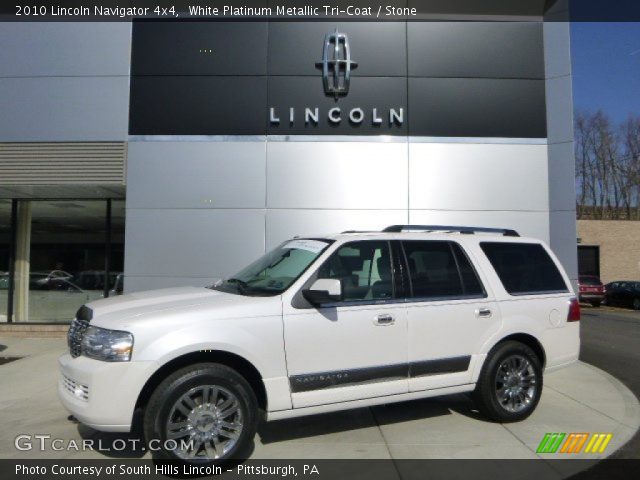 2010 Lincoln Navigator 4x4 in White Platinum Metallic Tri-Coat