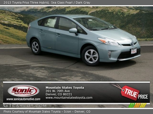 2013 Toyota Prius Three Hybrid in Sea Glass Pearl