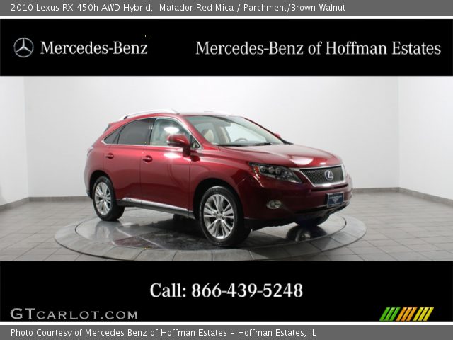 2010 Lexus RX 450h AWD Hybrid in Matador Red Mica