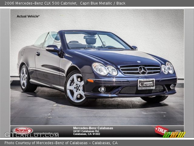 2006 Mercedes-Benz CLK 500 Cabriolet in Capri Blue Metallic