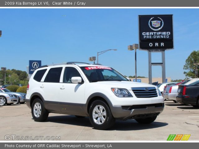 2009 Kia Borrego LX V6 in Clear White