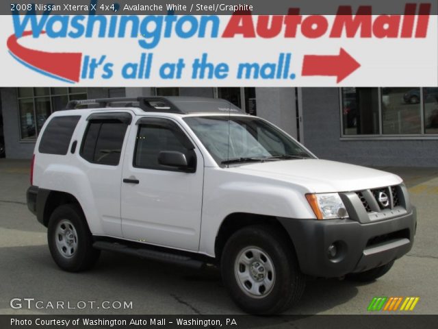 2008 Nissan Xterra X 4x4 in Avalanche White