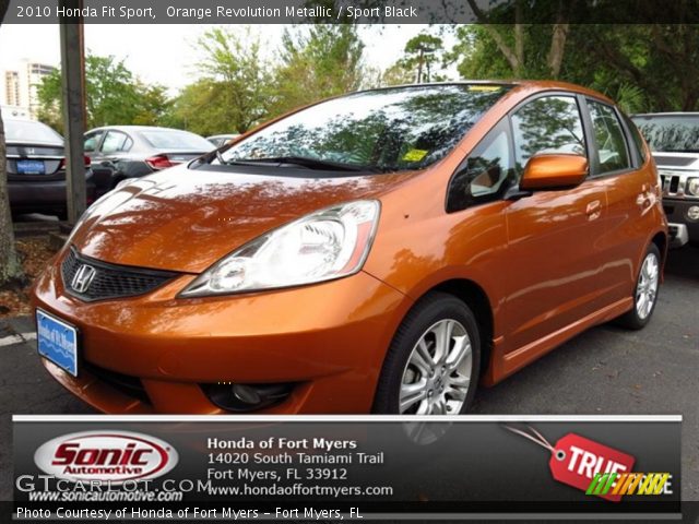 2010 Honda Fit Sport in Orange Revolution Metallic
