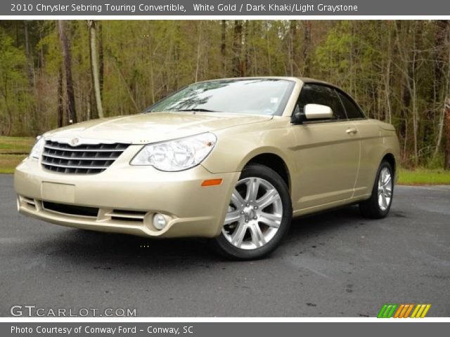 2010 Chrysler Sebring Touring Convertible in White Gold
