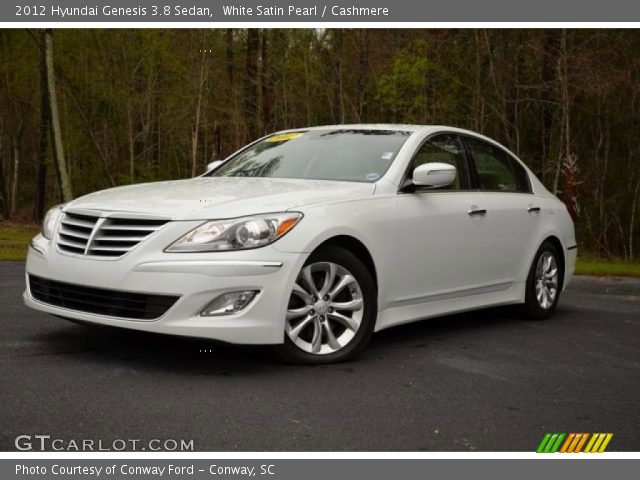 2012 Hyundai Genesis 3.8 Sedan in White Satin Pearl