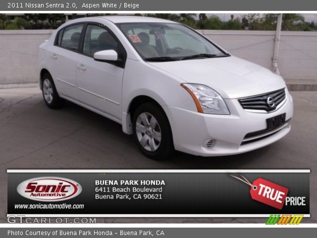 2011 Nissan Sentra 2.0 in Aspen White
