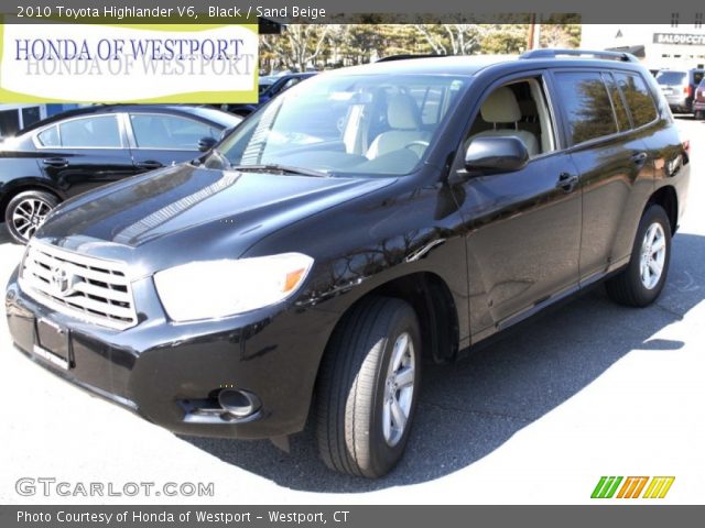 2010 Toyota Highlander V6 in Black