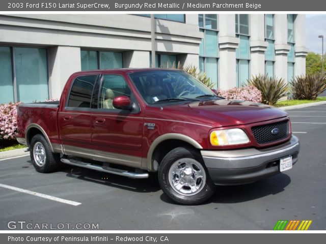 2003 Ford F150 Lariat SuperCrew in Burgundy Red Metallic