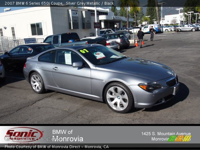 2007 BMW 6 Series 650i Coupe in Silver Grey Metallic