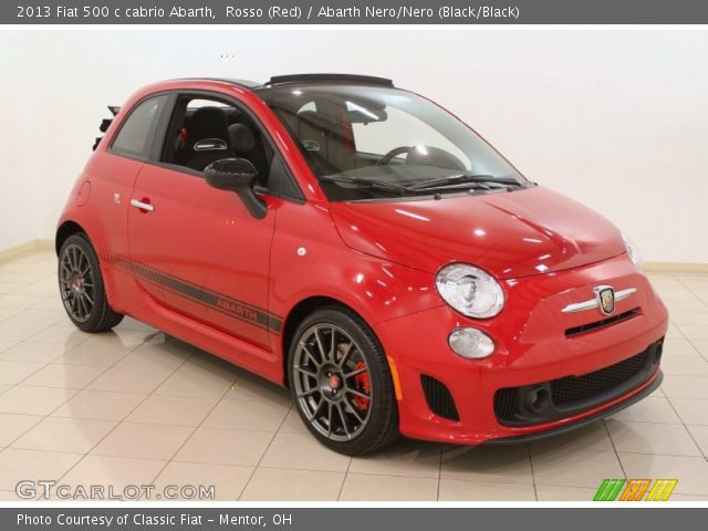 2013 Fiat 500 c cabrio Abarth in Rosso (Red)