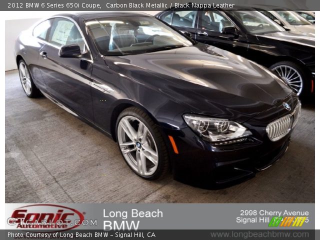 2012 BMW 6 Series 650i Coupe in Carbon Black Metallic