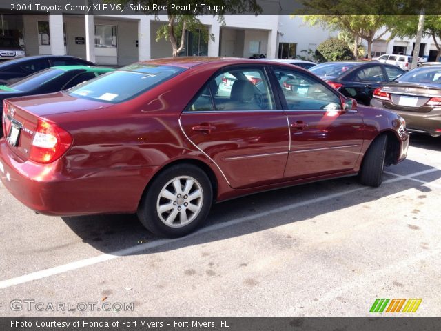 2004 Toyota Camry XLE V6 in Salsa Red Pearl