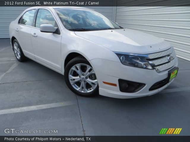 2012 Ford Fusion SE in White Platinum Tri-Coat