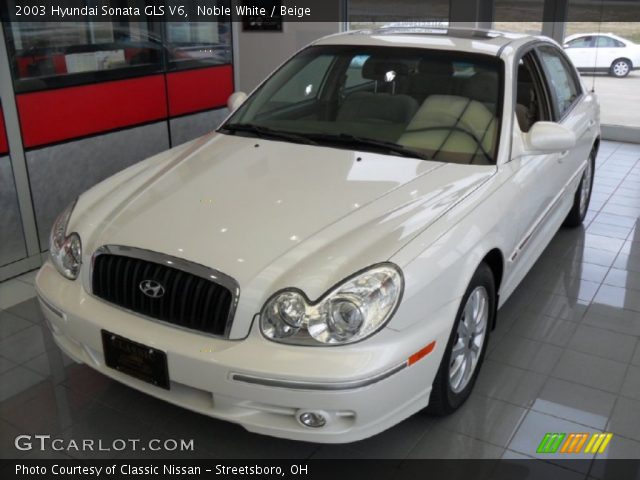 2003 Hyundai Sonata GLS V6 in Noble White
