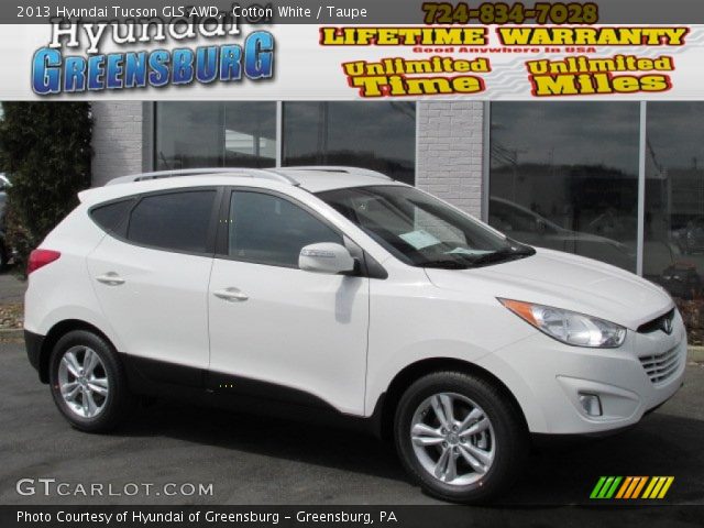 2013 Hyundai Tucson GLS AWD in Cotton White