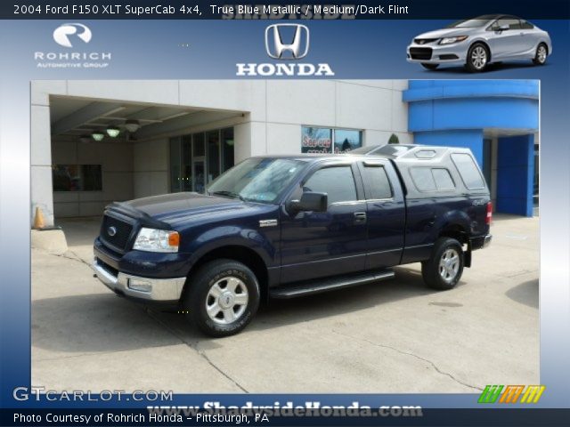 2004 Ford F150 XLT SuperCab 4x4 in True Blue Metallic