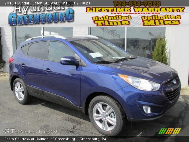 2013 Hyundai Tucson GLS AWD in Iris Blue