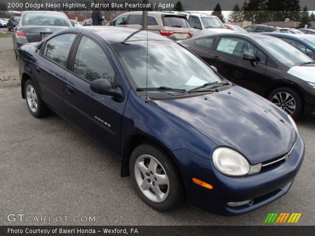 2000 Dodge Neon Highline in Patriot Blue Pearlcoat