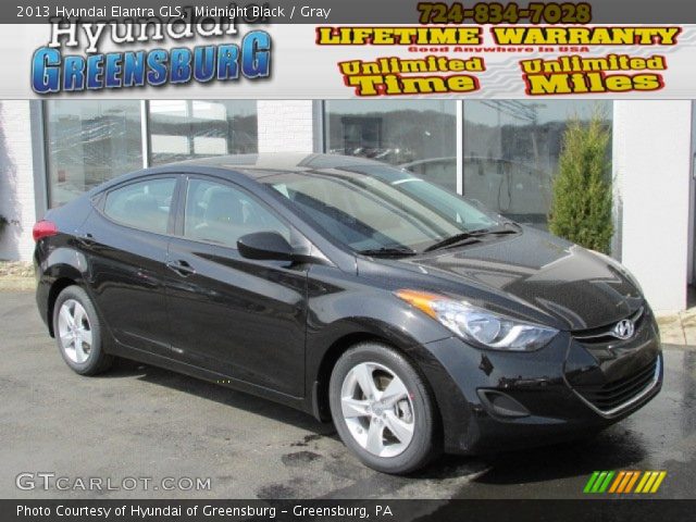 2013 Hyundai Elantra GLS in Midnight Black